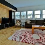 Cozy family room with flat screen tv